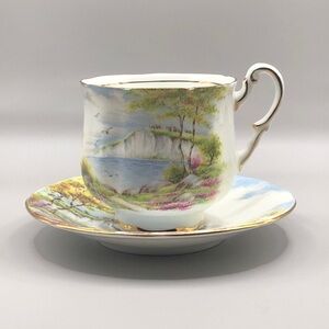 Paragon Fine China,”Cliffs of Dover” -Her Majesty the Queen, North Downs, 1940s